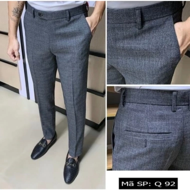 Quần tây nam FabricPantsN81 xám lông chuột, cotton và spandeck cao cấp, thiết kế Hàn Quốc, cực tôn dáng 149k 9