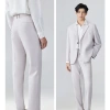 Quần tây nam Hàn Quốc JBagy baggy vải co giãn dày ống rộng đen kem JA101 281k 6