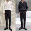 Quần tây nam Hàn Quốc ôm baggy, quần âu nam ống côn cao cấp, đa màu (đen, trắng, xám, kem) - Giá 350.000 VND 2