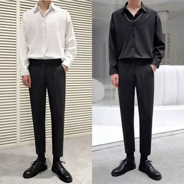 Quần tây nam Hàn Quốc ôm baggy, quần âu nam ống côn cao cấp, đa màu (đen, trắng, xám, kem) - Giá 350.000 VND 2 Quần tây nam Hàn Quốc ôm baggy, quần âu nam ống côn cao cấp, đa màu (đen, trắng, xám, kem) - Giá 350.000 VND 2