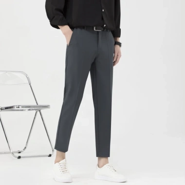 Quần tây nam Hàn Quốc ôm baggy, quần âu nam ống côn cao cấp, đa màu (đen, trắng, xám, kem) - Giá 350.000 VND