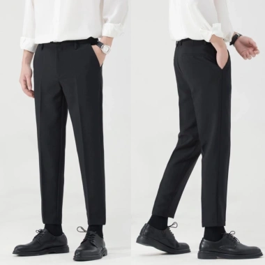 Quần tây nam Hàn Quốc ôm baggy, quần âu nam ống côn cao cấp, đa màu (đen, trắng, xám, kem) - Giá 350.000 VND