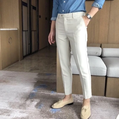 Quần tây nam Hàn Quốc ống côn nhẹ cao cấp, 5 màu, vải co giãn dày dặn, form Slimfit - Giá chỉ 119.000 VND 2