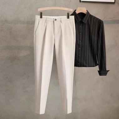 Quần tây nam Hàn Quốc ống côn nhẹ cao cấp, 5 màu, vải co giãn dày dặn, form Slimfit - Giá chỉ 119.000 VND 4