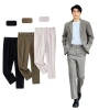 Quần Tây Nam Hàn Quốc Ống Xuông Dáng Baggy Sidetab Dày Dặn Giá 191.750₫