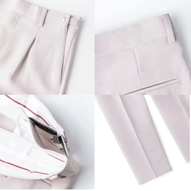 Quần Tây Nam Hàn Quốc Ống Xuông Dáng Baggy Sidetab Dày Dặn Giá 191.750₫ 8
