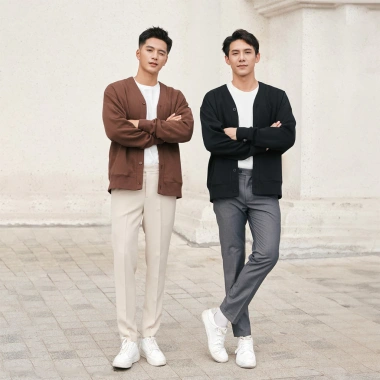 Quần tây nam Hàn Quốc slimfit công sở vải tuyết co giãn dày dặn - Giá chỉ 185k 8