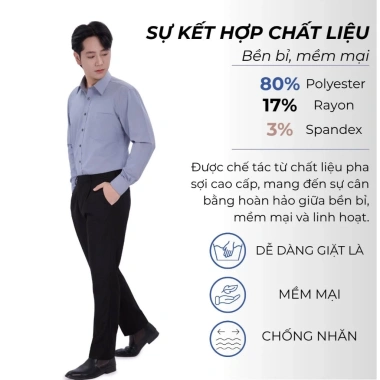 Quần Tây Nam Hàn Quốc Xếp Ly VINHTUAN Cao Cấp Chuẩn Form Lịch Lãm Giá Ưu Đãi 327.250₫