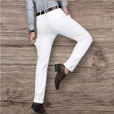 Quần Tây Nam Hàn Trắng Ống Côn Công Sở Vải Tuyết Dày Dặn GUNEW Giá 245k