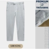 Quần tây nam HELLOYOU Slimcrop 79 co giãn dày dặn, ống rộng màu đen - 259k 7