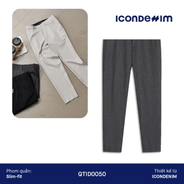 Quần Tây Nam ICONDENIM Ống Ôm Form Slim QTID50 - Basic Denim Giá 282.400₫ 3