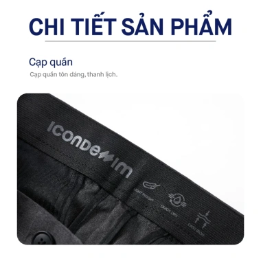 Quần Tây Nam ICONDENIM Ống Ôm Form Slim QTID50 - Basic Denim Giá 282.400₫ 5