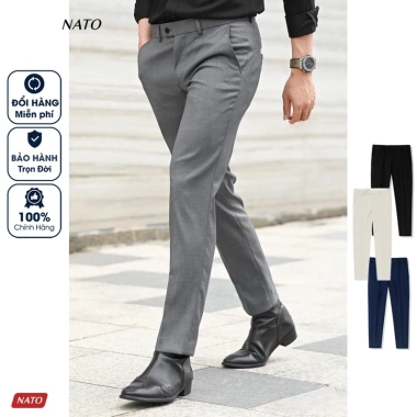 Quần Tây Nam Nato Thomason Vải Co Giãn Eo Bụng Form Regular Giá 350.000 - Lịch Sự Trẻ Trung