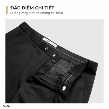 Quần Tây Nam Nato Thomason Vải Co Giãn Eo Bụng Form Regular Giá 350.000 - Lịch Sự Trẻ Trung