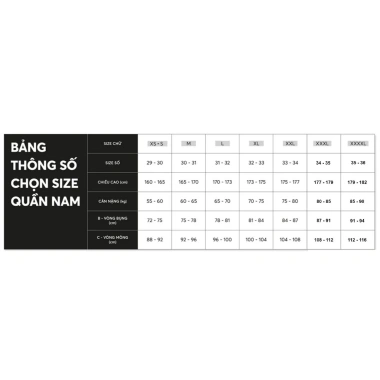 Quần Tây Nam Ống Côn Co Giãn Cao Cấp Đen - Xuất khẩu Hàn Quốc, Giá ưu đãi 439.000₫ 9 Quần Tây Nam Ống Côn Co Giãn Cao Cấp Đen - Xuất khẩu Hàn Quốc, Giá ưu đãi 439.000₫ 9