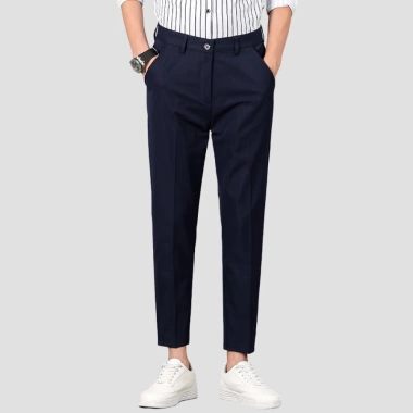 Quần tây nam ống ôm cotton chéo BASIC hơi co dãn, không nhăn, thoáng mồ hôi - Giá 99.000đ 3