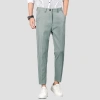 Quần tây nam ống ôm cotton chéo BASIC hơi co dãn, không nhăn, thoáng mồ hôi - Giá 99.000đ 4