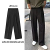 Quần tây nam ống rộng xếp ly cạp cao vải lụa chống nhăn ATRASTINO giá 279.000 VND