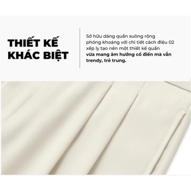 Quần tây nam ống rộng xếp ly cạp cao vải lụa chống nhăn ATRASTINO giá 279.000 VND 6