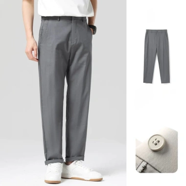 Quần Tây Nam, Quần Âu Nam 45-110KG Baggy vải co giãn nhẹ, thun lưng, giảm giá 129k