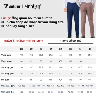 Quần Tây Nam Slimfit Trơn Cao Cấp Vĩnh Tiến Mềm Mịn Thoáng Khí - 403.750 VND 5