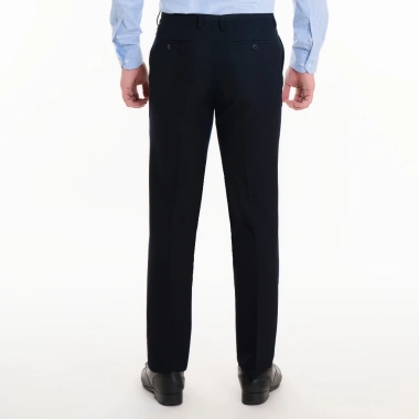 Quần tây nam trơn cúc đen gấu chờ Thái Hòa - 391.000đ, chất mềm, lịch lãm 3