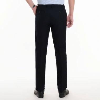 Quần tây nam trơn cúc đen gấu chờ Thái Hòa - 391.000đ, chất mềm, lịch lãm 4