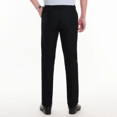 Quần tây nam trơn cúc đen gấu chờ Thái Hòa - 391.000đ, chất mềm, lịch lãm 5