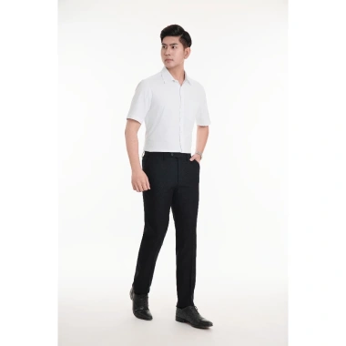 Quần tây nam trơn cúc đen gấu chờ Thái Hòa - 391.000đ, chất mềm, lịch lãm 7