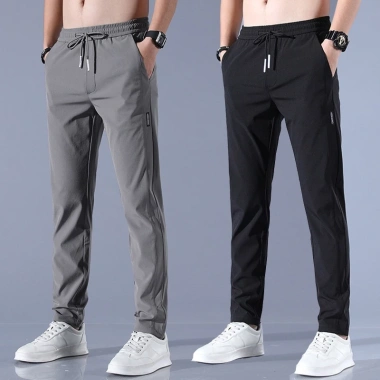 Quần Tây Nam Vải Lụa Lạnh Dáng Rộng Thoáng Khí Chống Bẩn Mùa Hè Size Lớn 71.062₫ 6