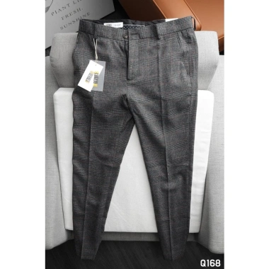 Quần tây nam vải spandeck kẻ caro co giãn nhẹ thoải mái mọi hoạt động 139k