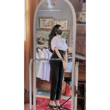 Quần Tây Nữ 1 Nút Lệch Công Sở - Chất Vải Cao Cấp, Đi Học Đi Làm, Giá 160k 6