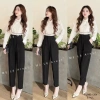 Quần Tây Nữ 3 Cúc Cạp Cao Bản To Xếp Ly Lưng Siêu Cao - Công Sở & Dạo Phố, 79,000₫