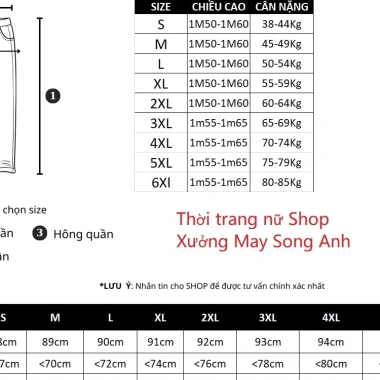 Quần Tây Nữ 3A Lưng Thun Cạp Cao Baggy Dáng Ống Đứng Khóa Trước Giá Ưu Đãi 79k 6