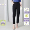 Quần tây nữ baggy cạp cao 2 cúc đen tôn dáng: Công sở, chuẩn loại 1, giá 149.000₫ 3