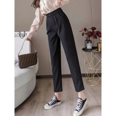 Quần Tây Nữ Baggy Công Sở 2 Khuy Cạp Lệch Siêu Thoải Mái Giá 99K