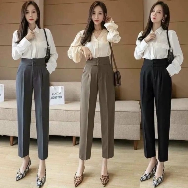 Quần tây nữ baggy công sở 2 khuy siêu hót - Mã 078, giá ưu đãi 81.999đ