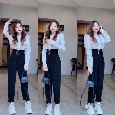 Quần tây nữ baggy công sở lưng cao MR 02 - Phong cách đi học, giảm còn 89.000₫