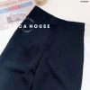 Quần tây nữ baggy công sở lưng cao THOCA HOUSE - Đen, xanh đen, có đai lưng, giá ưu đãi 199.800₫ 4