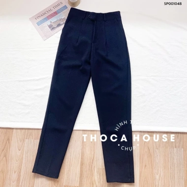 Quần tây nữ baggy công sở lưng cao THOCA HOUSE - Đen, xanh đen, có đai lưng, giá ưu đãi 199.800₫ 7 Quần tây nữ baggy công sở lưng cao THOCA HOUSE - Đen, xanh đen, có đai lưng, giá ưu đãi 199.800₫ 7