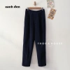 Quần tây nữ baggy công sở lưng cao THOCA HOUSE - Đen, xanh đen, có đai lưng, giá ưu đãi 199.800₫ 9