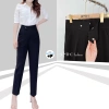 Quần Tây Nữ Baggy Vải Công Sở Đen Dáng Dài Cạp Cao Co Giãn Nhẹ – Giá 159k