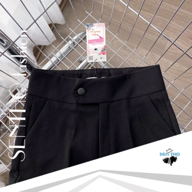Quần Tây Nữ Baggy Vải Công Sở Đen Dáng Dài Cạp Cao Co Giãn Nhẹ – Giá 159k 5