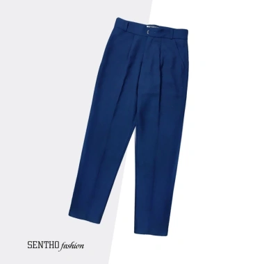 Quần Tây Nữ Baggy Vải Dày Đen Xanh Than - Phong Cách Đi Học và Công Sở, Giá 139k 5