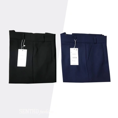 Quần Tây Nữ Baggy Vải Dày Đen Xanh Than - Phong Cách Đi Học và Công Sở, Giá 139k 6