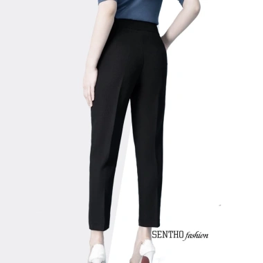 Quần Tây Nữ Baggy Vải Dày Đen Xanh Than - Phong Cách Đi Học và Công Sở, Giá 139k 9