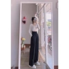 Quần tây nữ baggy vải loe công sở, suông lưng cao, vải tuyết mưa dày dặn - 124.679 VND 3