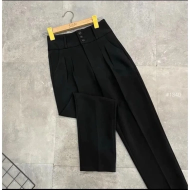 Quần tây nữ cạp cao bản to 3 cúc vintex baggy thoải mái đi làm, học - 89.000đ 4