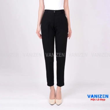 Quần tây nữ cạp cao Vanizen - Đen chuẩn công sở, form dáng đẹp, giảm giá 191k
