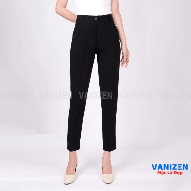 Quần tây nữ cạp cao Vanizen - Đen chuẩn công sở, form dáng đẹp, giảm giá 191k